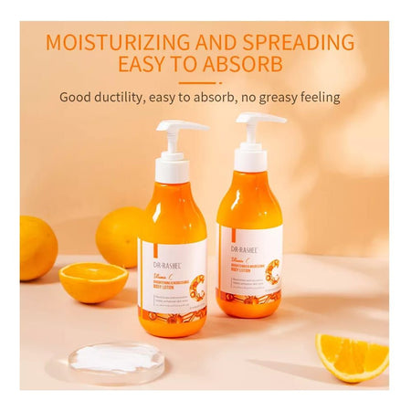 Dr. Rashel Vitamin C Brightening & Nourishing Body Lotion, Visibly Enhances Skin Tone, 300ml - Image 2