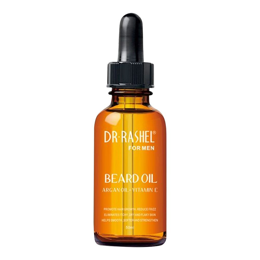 Dr. Rashel For Men Argan Oil + Vitamin E Beard Oil, 50ml - Main Image