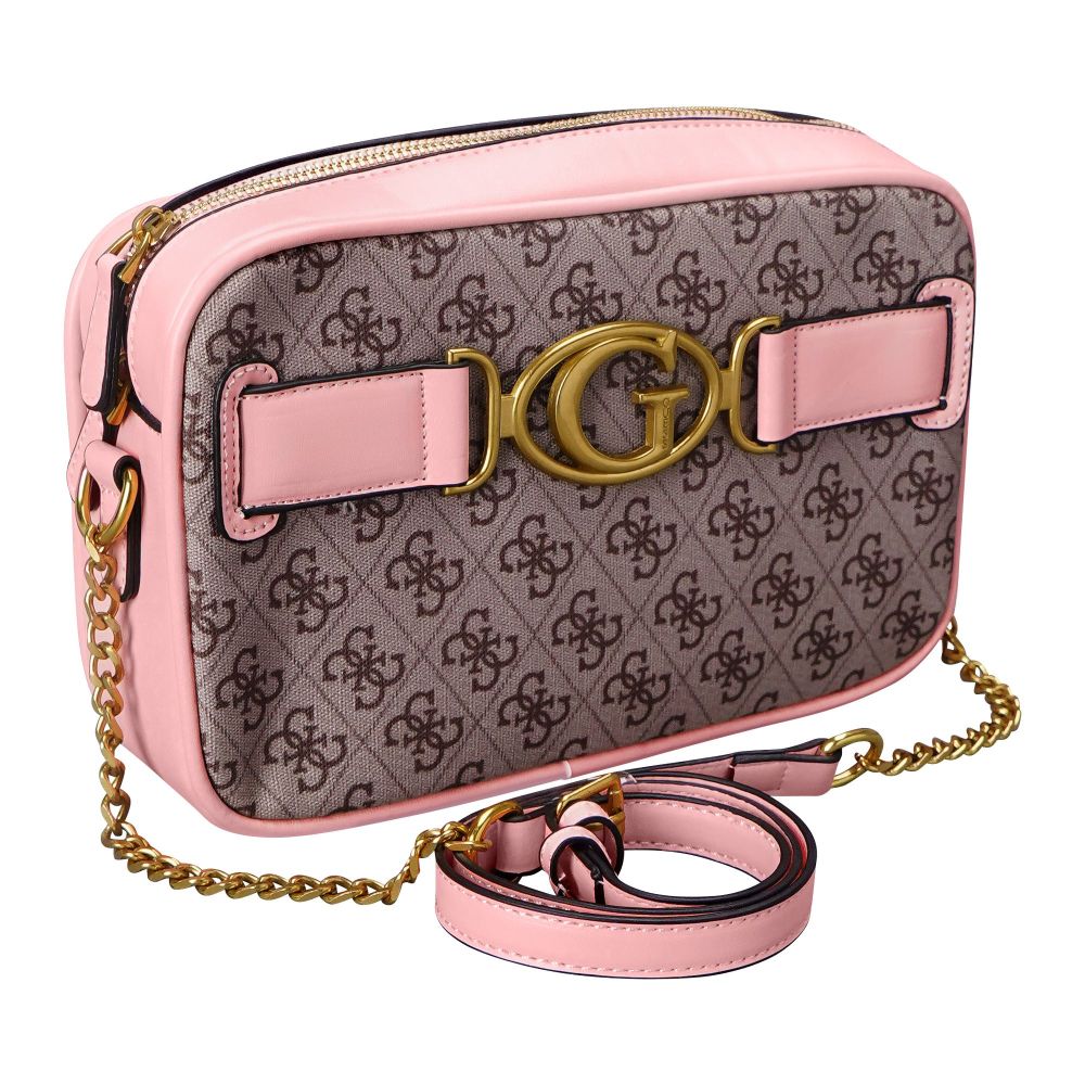 GS Hand Bag, Pink, GV-60111 - Main Image