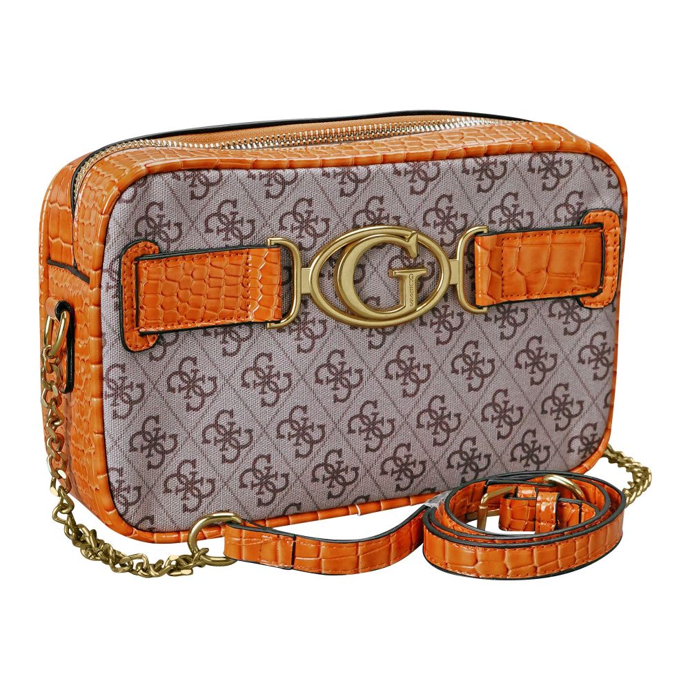 GS Hand Bag, Orange, GV-60111 - Main Image