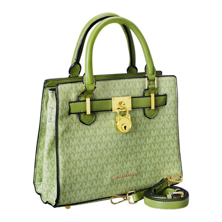 M-K Designed Hand Bag With Shoulder Strap, Green, 92302 - Main Image