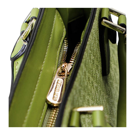 M-K Designed Hand Bag With Shoulder Strap, Green, 92302 - Image 3