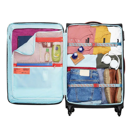 American Tourister Marina 4W Spinner Trolley Bag, 81x51x33.5 cm, Black - Image 4