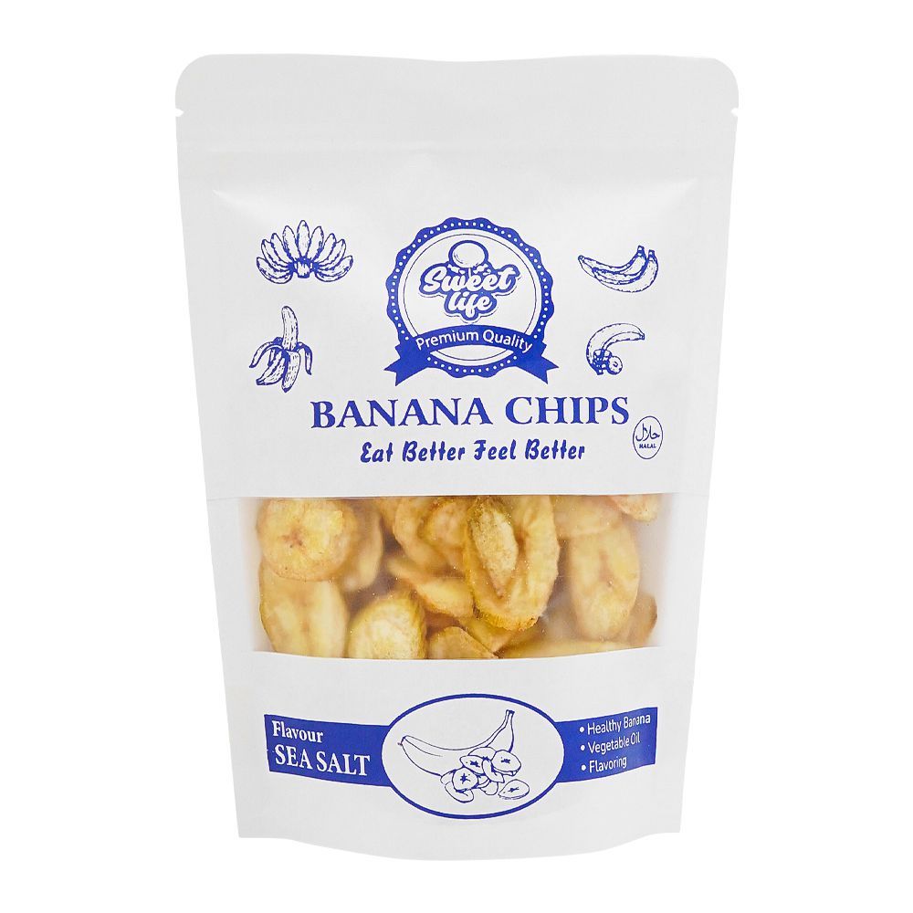 Sweet Life Banana Chips Sea Salt, 95g - Main Image