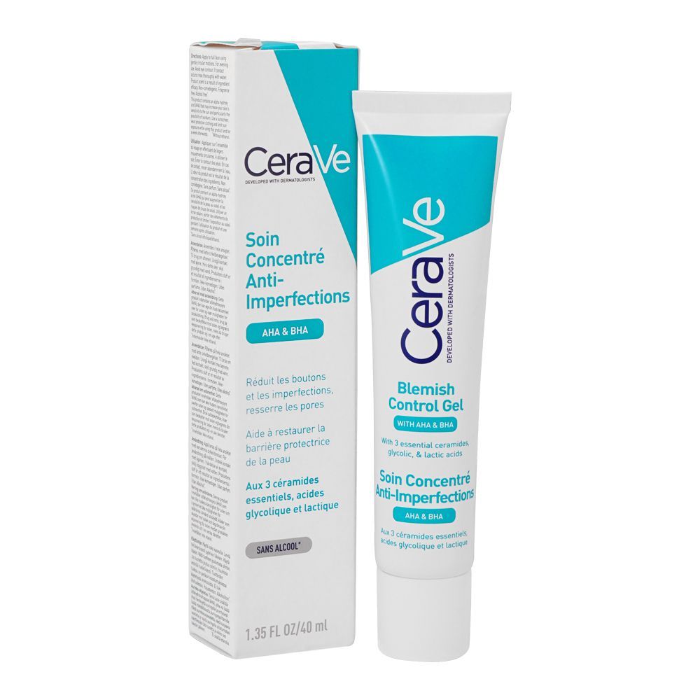 CeraVe Blemish Control Gel With AHA & BHA, 40ml - Main Image