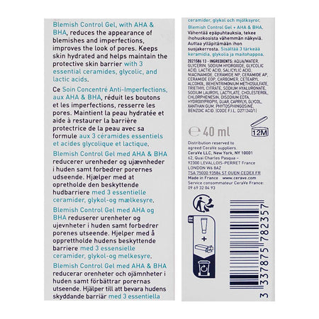 CeraVe Blemish Control Gel With AHA & BHA, 40ml - Image 3