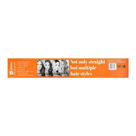 Sayona Pro-Ceramic Extra Wide Digital Ceramic Hair Straightener, 75W, SY-9266 - Image 5