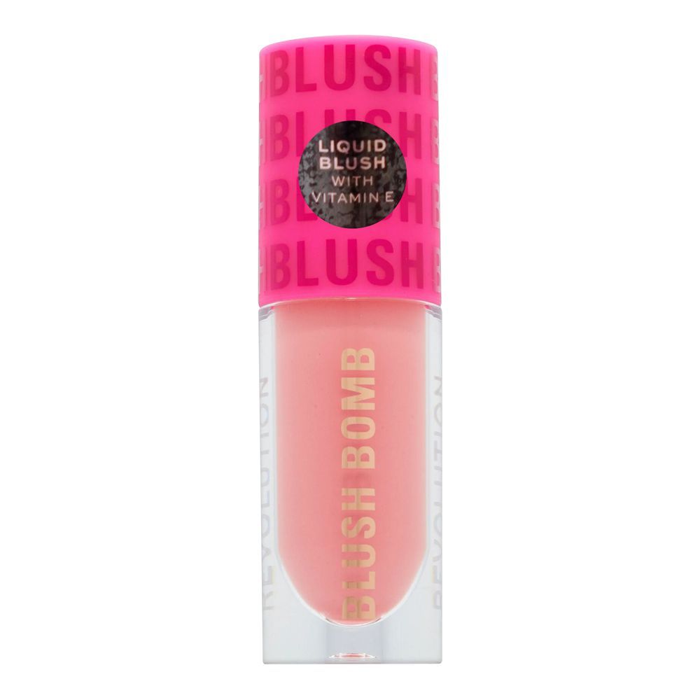 Makeup Revolution Blush Bomb Liquid Blush, Dolly Rose, 4.6ml - Main Image