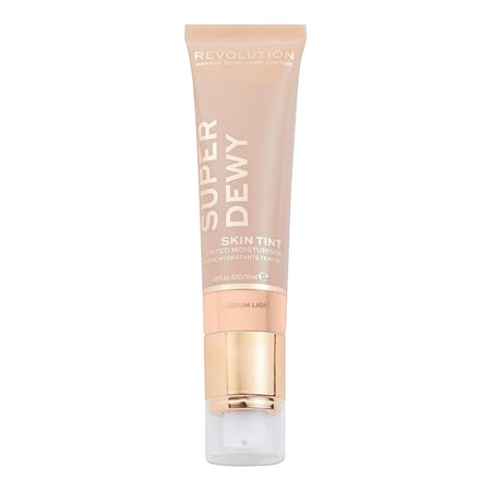 Makeup Revolution Super Dewy Skin Tint Tinted Moisturiser, Medium Light, 55ml - Main Image