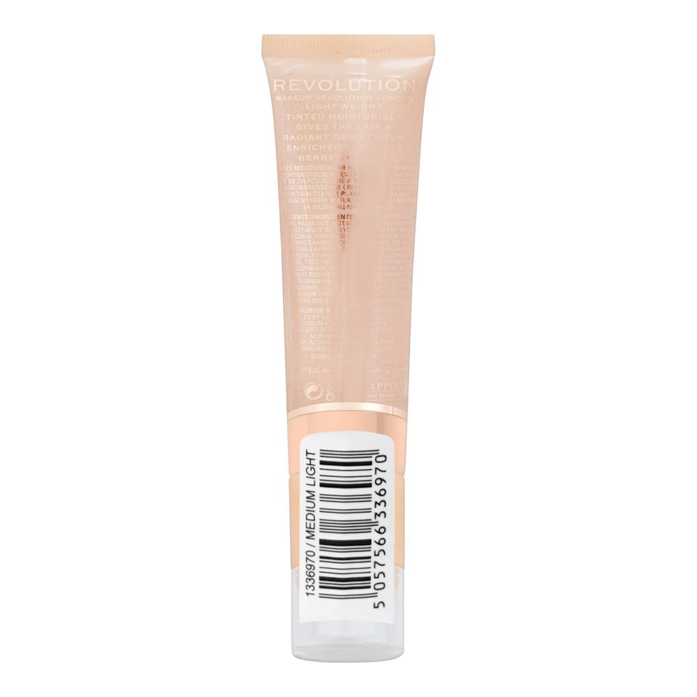 Makeup Revolution Super Dewy Skin Tint Tinted Moisturiser, Medium Light, 55ml - Image 2