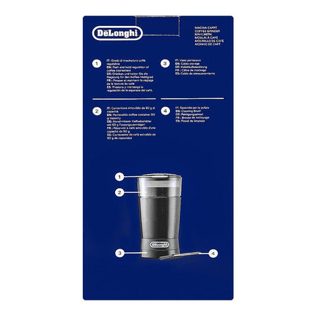 DeLonghi Spice & Coffee Grinder, Stainless Steel Blades, KG200 - Image 6