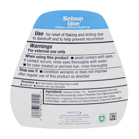 Selsun Blue Normal To Oily Anti-Dandruff Shampoo, Normal To Oily, 75ml - Image 3