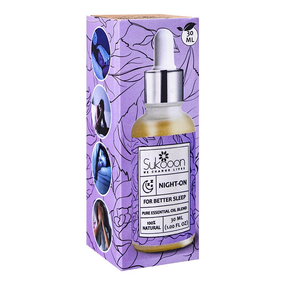 Sukoon Night-On Essential Oil, For Better Sleep, 30ml - Main Image