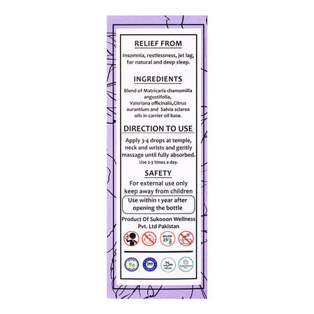 Sukoon Night-On Essential Oil, For Better Sleep, 30ml - Image 3