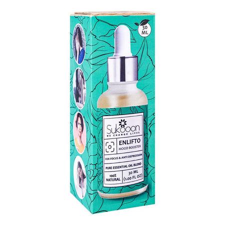 Sukoon Enlifto Essential Oil, For Focus & Anti-Depression, 30ml - Main Image