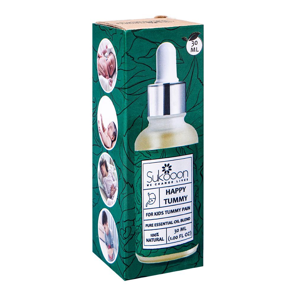 Sukoon Happy Tummy Essential Oil, For Kids Tummy Pain, 30ml - Main Image