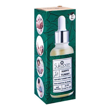 Sukoon Happy Tummy Essential Oil, For Kids Tummy Pain, 30ml - Main Image