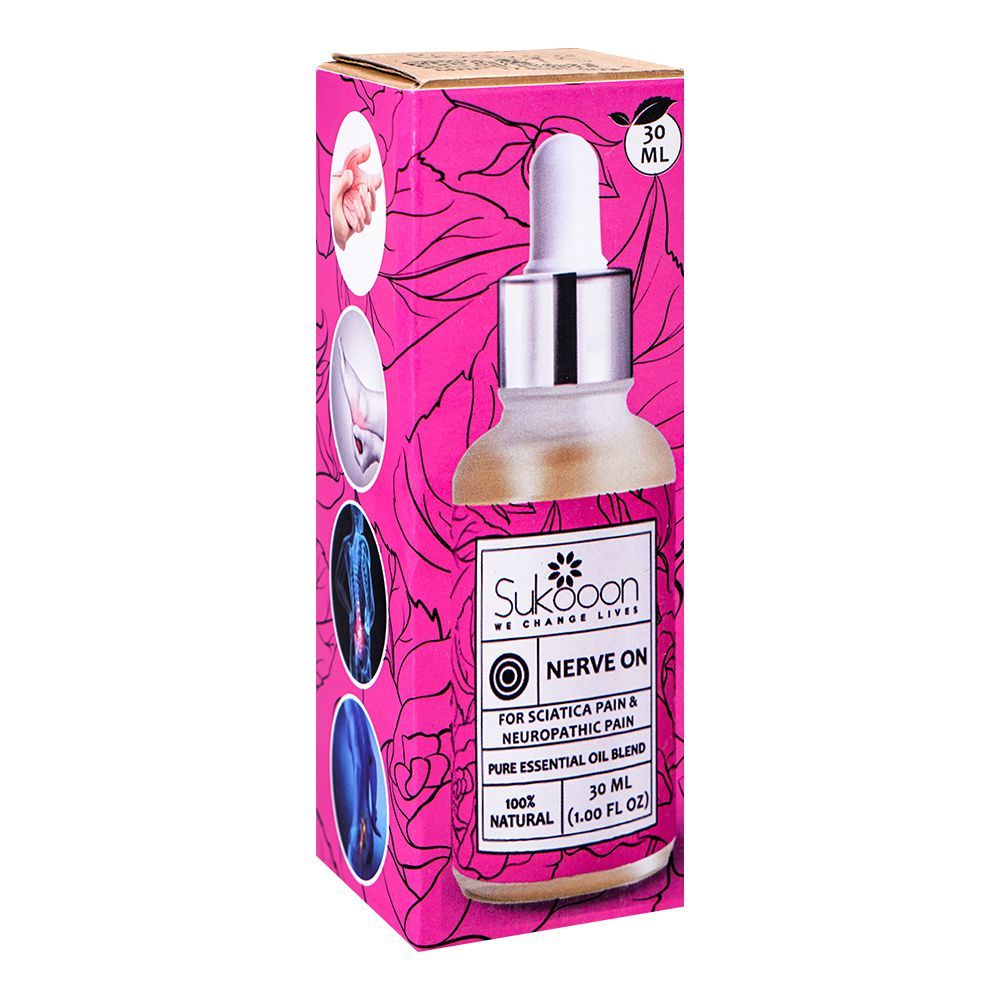 Sukoon Never On Essential Oil, For Sciatica & Neuropathic Pain, 30ml - Main Image
