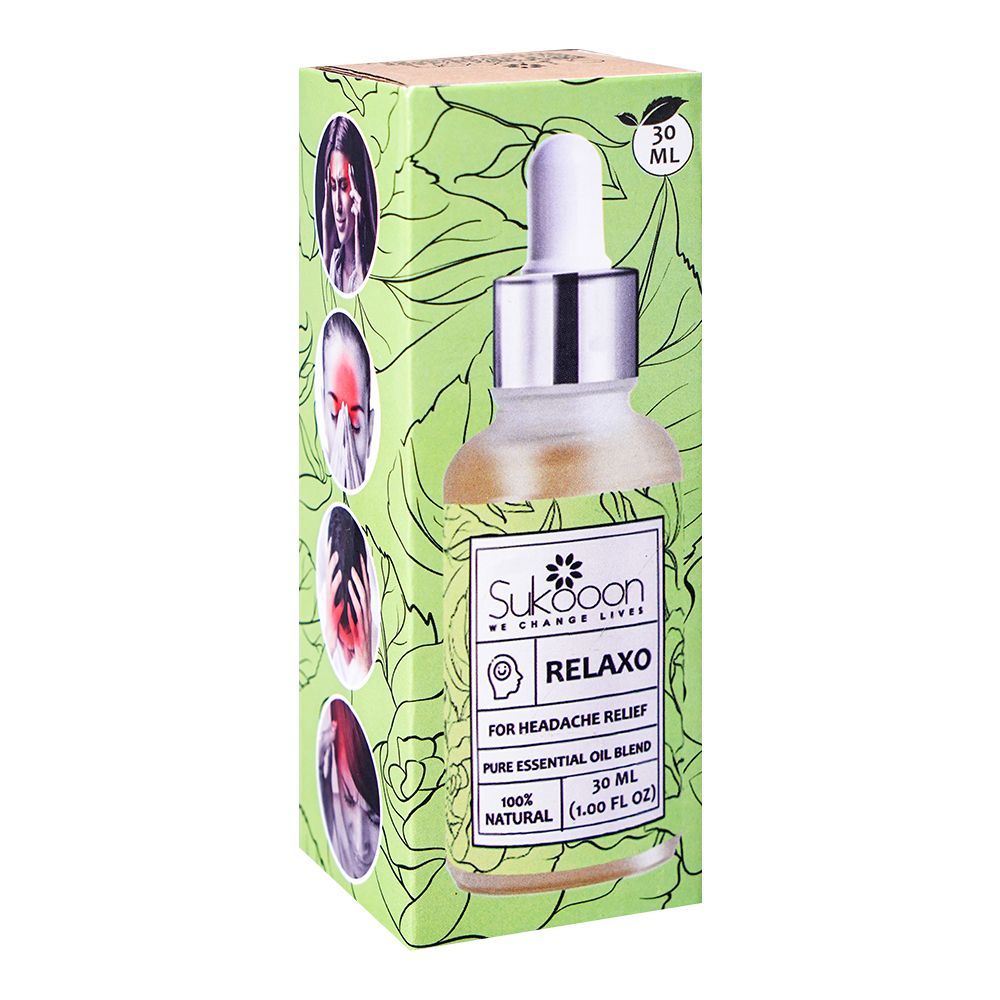 Sukoon Relaxo Essential Oil, For Headache Relief, 30ml - Main Image