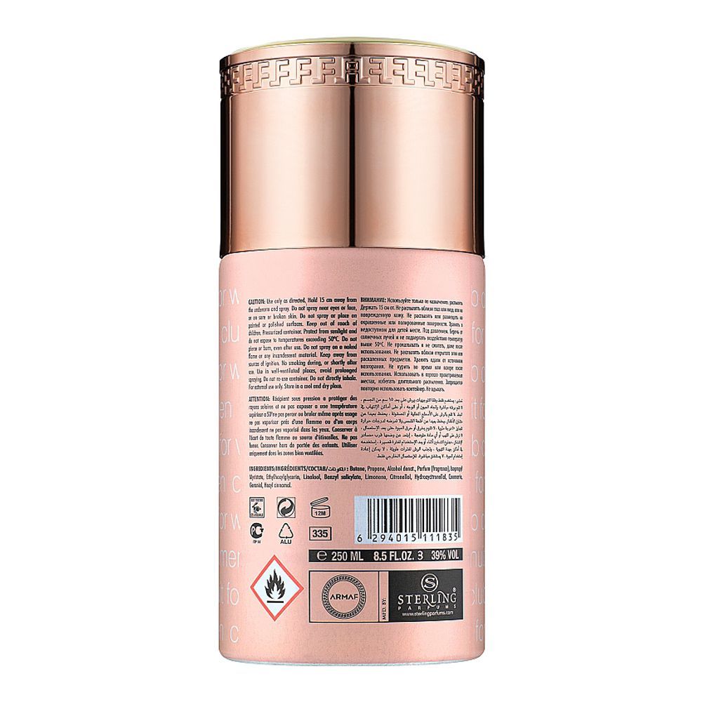 Armaf Club De Nuit Perfume Body Spray, For Woman, 250ml - Image 2