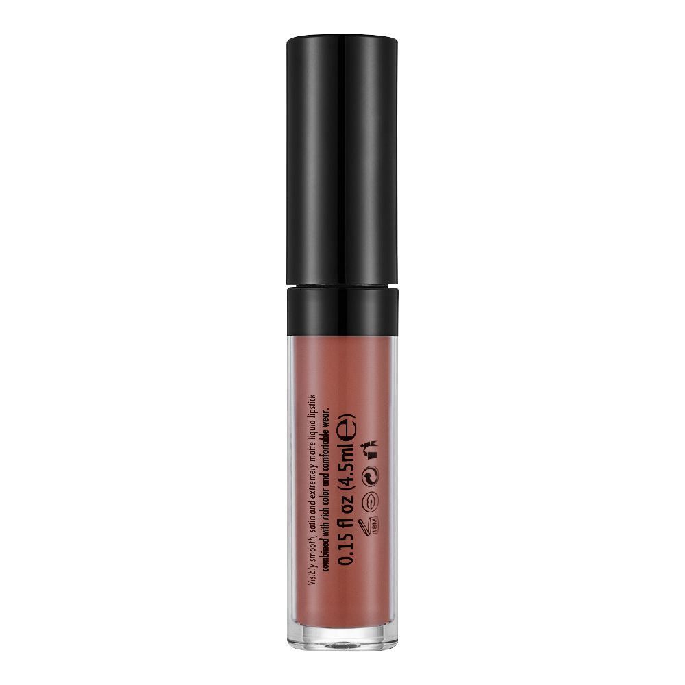 Flormar Silk Matte Liquid Lipstick, 018 Sunny Land, 4.5ml - Image 2