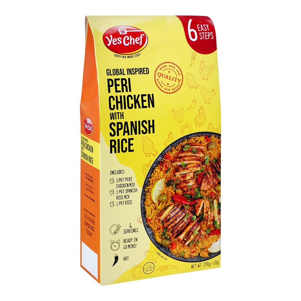 Yes Chef Peri Chicken & Spanish Rice 6 Easy Steps, 290g - Main Image