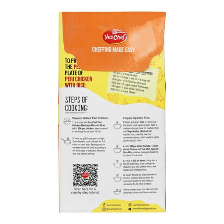 Yes Chef Peri Chicken & Spanish Rice 6 Easy Steps, 290g - Image 2