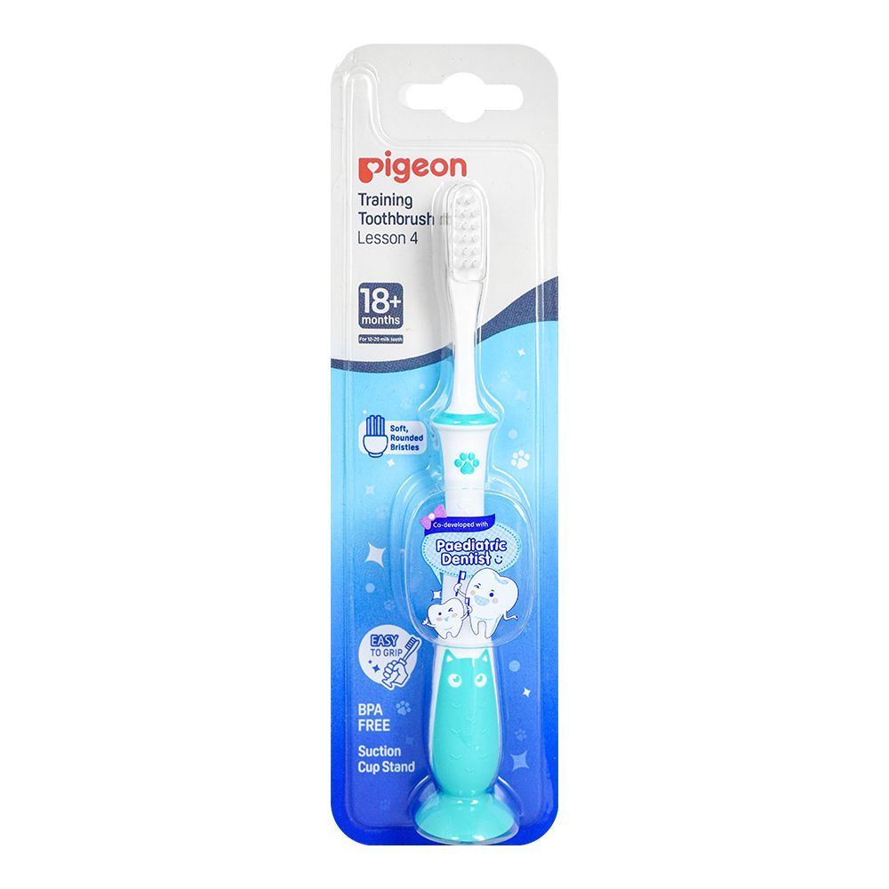 Pigeon Training Tooth Brush Lesson 4, For 18+ Months, Mint, K-79783 - Main Image