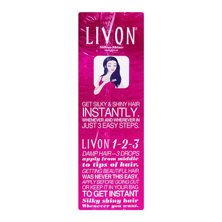 Livon Aloe Vera & Vitamin E Instant Silky & Shiny Hair Serum, 100ml - Image 3