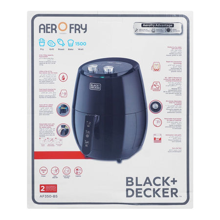 Black & Decker Aero Air Fryer, 4.5 Liters, 1500W, AF-350-B5 - Image 4