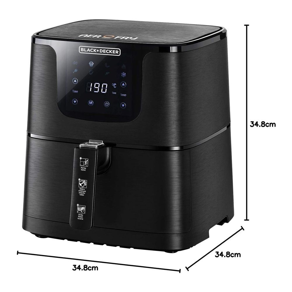 Black & Decker Grand Digital Aero Air Fryer, 5.8 Liters, 1700W, AF-700-B5 - Image 4