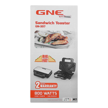 Gaba National Sandwich Maker, 800W, GN-397 BIG S/M - Image 3