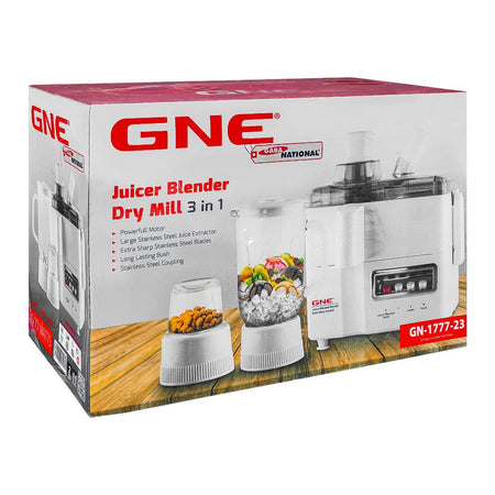 Gaba National 3-In-1 Juicer/Blender/Dry Mill, 500W, GN-1777/23 - Main Image