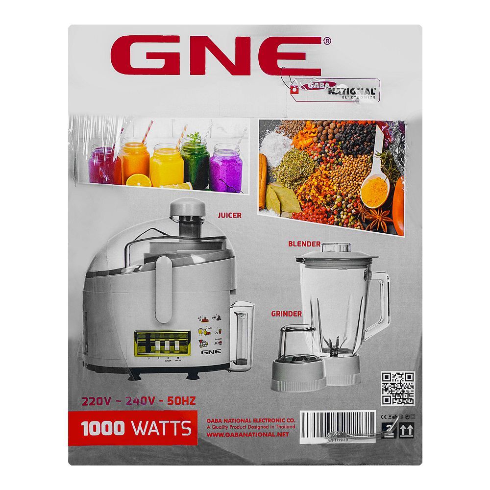 Gaba National 3-In-1 Juicer Blender, 1000W, GN-1779/19 - Image 3