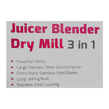 Gaba National 3-In-1 Juicer Blender, 1000W, GN-1779/19 - Image 4