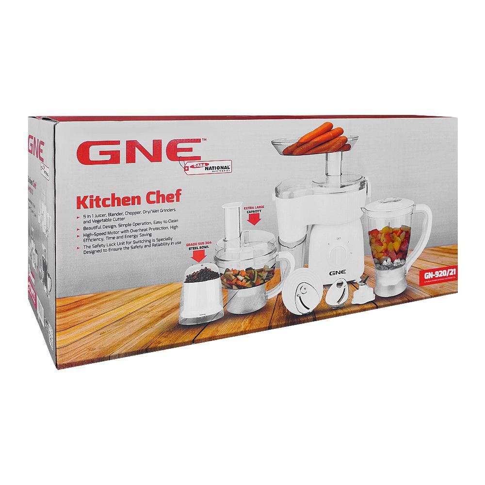 Gaba National 5-In-1 Kitchen Chef, 450W, GN-920/21 - Image 2