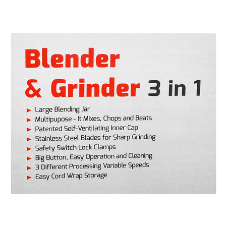 Gaba National 3-In-1 Blender, 350W, GN-2837/18 - Image 4