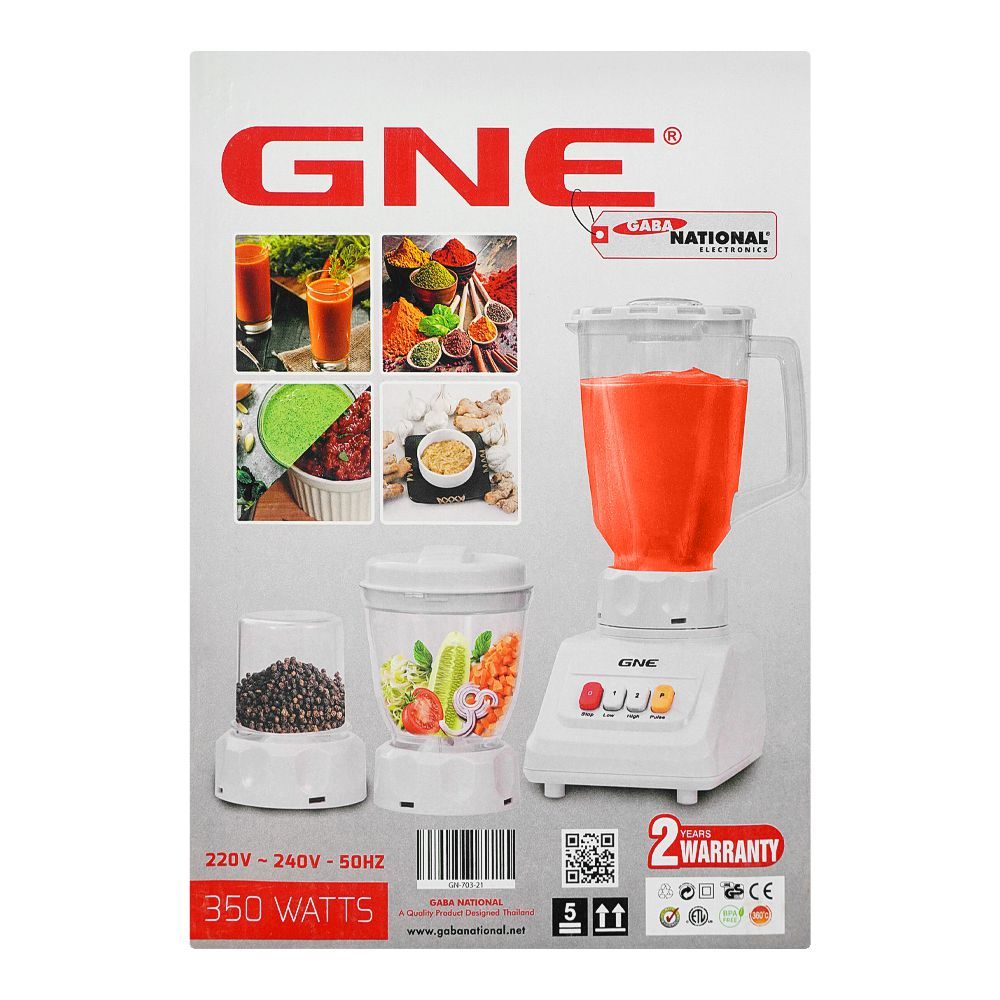 Gaba National 3-In-1 Blender, 350W, GN-703/21 - Image 3