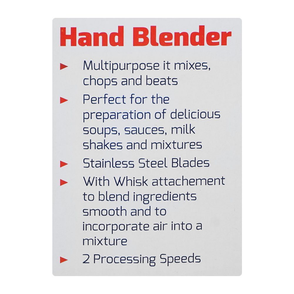 Gaba National Hand Blender & Egg Beater, 800W, GNE-5190 - Image 4