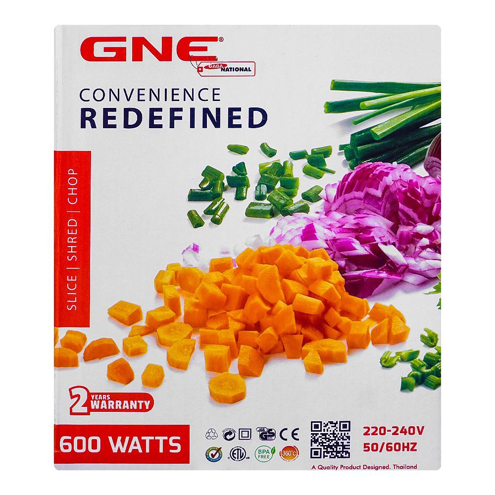 Gaba National Kitchen Robot, 1200ml Capacity, 600W, GN-5026/22 - Image 4