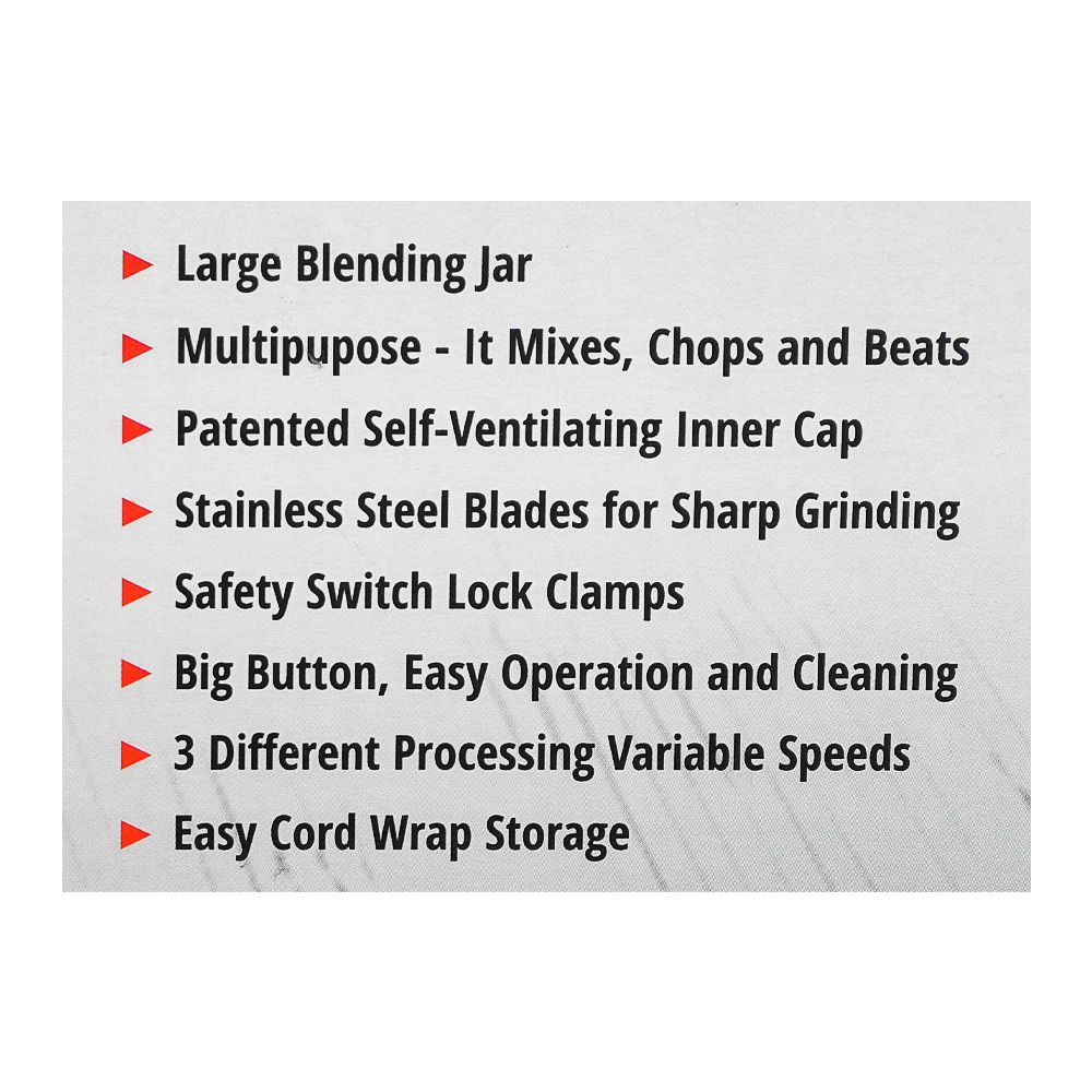 Gaba National 3-In-1 Blender, 450W, GNE-703/20 - Image 4