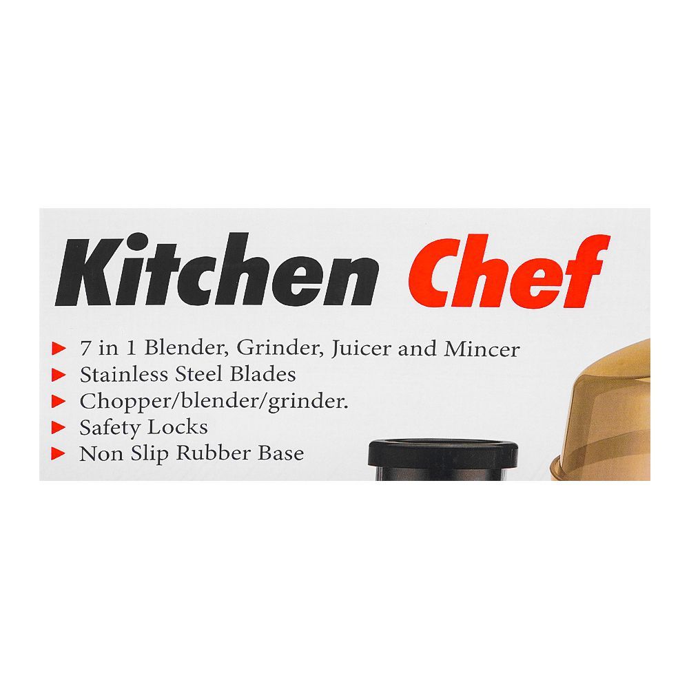 Gaba National 7-In-1 Food Processor, 600W, GNE-924/23 DLX - Image 3