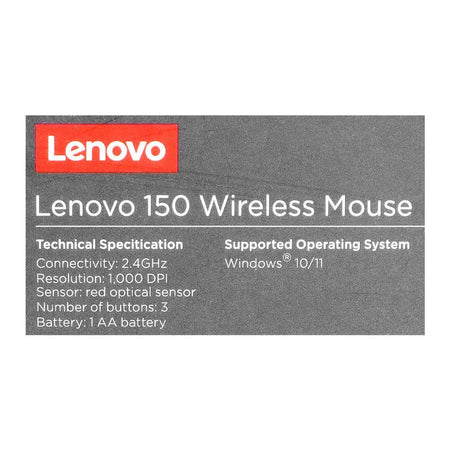 Lenovo 150 Wireless Mouse, MS-370OR - Image 6