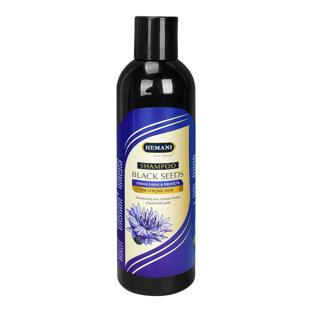 Hemani Black Seeds Shampoo, For Strong Hair, 350ml - Main Image