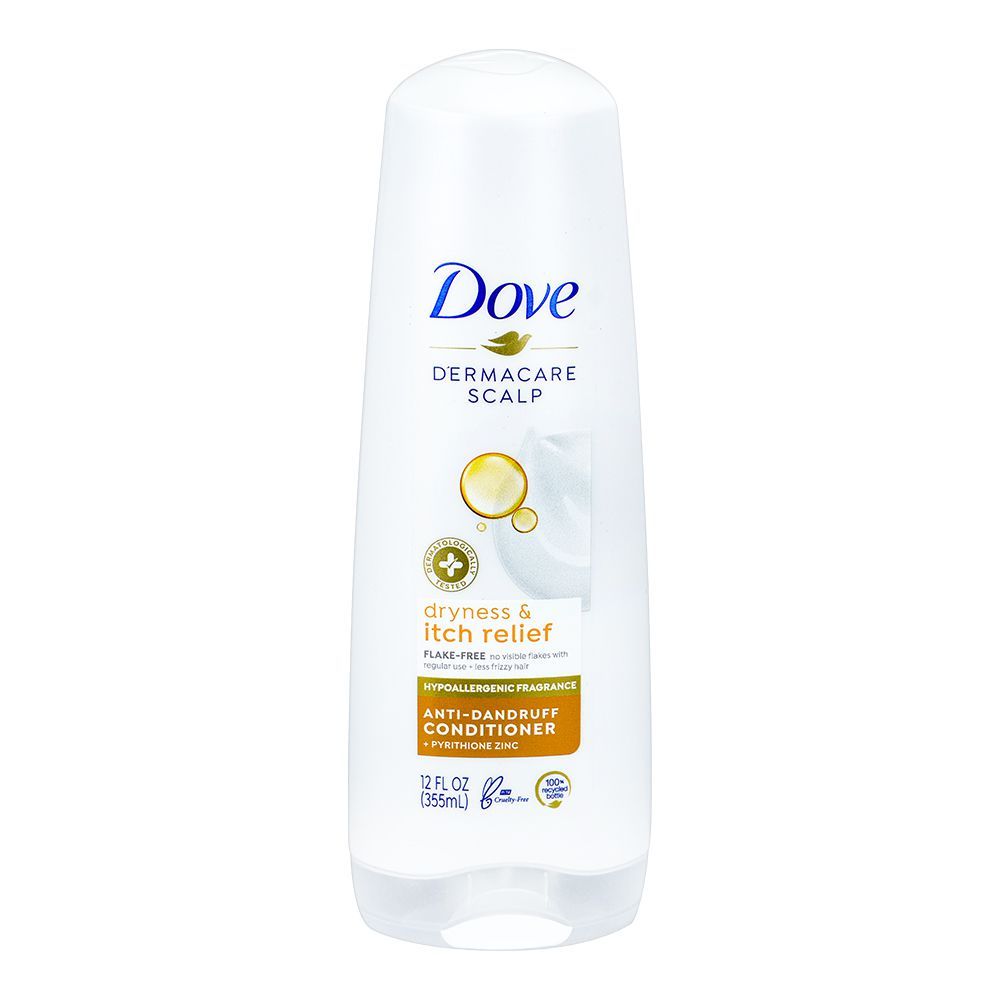Dove Dermacare Scalp Dryness & Itch Relief Anti-Dandruff Conditioner, 355ml - Main Image
