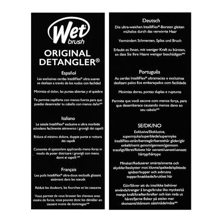 Wet Brush Original Detangler Hair Brush Marble-Blue Silver, BWR830MRSL - Image 6