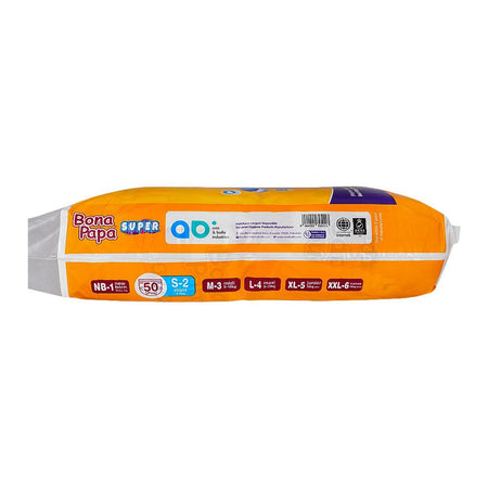 Bona Papa Super Baby Diapers No. 2, Mini, 3-6 KG, 50-Pack - Image 3
