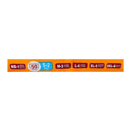 Bona Papa Super Baby Diapers No. 2, Mini, 3-6 KG, 50-Pack - Image 5