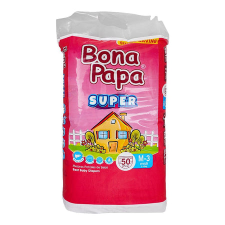 Bona Papa Super Baby Diapers Medium 3 Midi, 5-10 KG, 50-Pack - Main Image