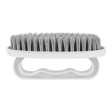 Multipurpose Plastic Washing Brush With Handle, Off White, Ideal For Clothes, Sinks - Image 2
